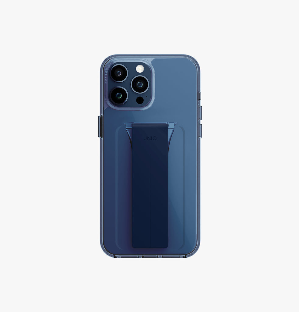 كڤر حماية Heldro Mag من Uniq لهاتف iPhone 15 Pro متوافق مع MagClick مع مسكة | أزرق كڤر حماية Heldro Mag من Uniq لهاتف iPhone 15 Pro متوافق مع MagClick مع مسكة | أزرق